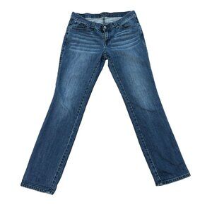 Prana Women's Size 8, 30 inseam Medium Wash Straight Leg Denim Jeans